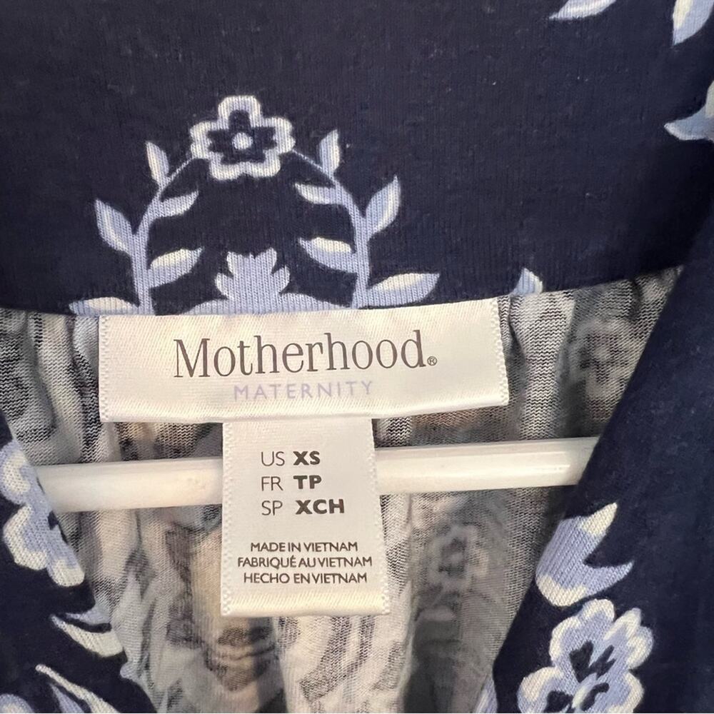 Motherhood Maternity Sleeveless Maxi Dress Women's Size XS Blues & White - Picture 5 of 10